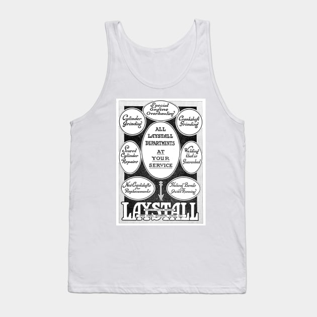 Laystall Motor Repairs - 1927 Vintage Advert Tank Top by BASlade93